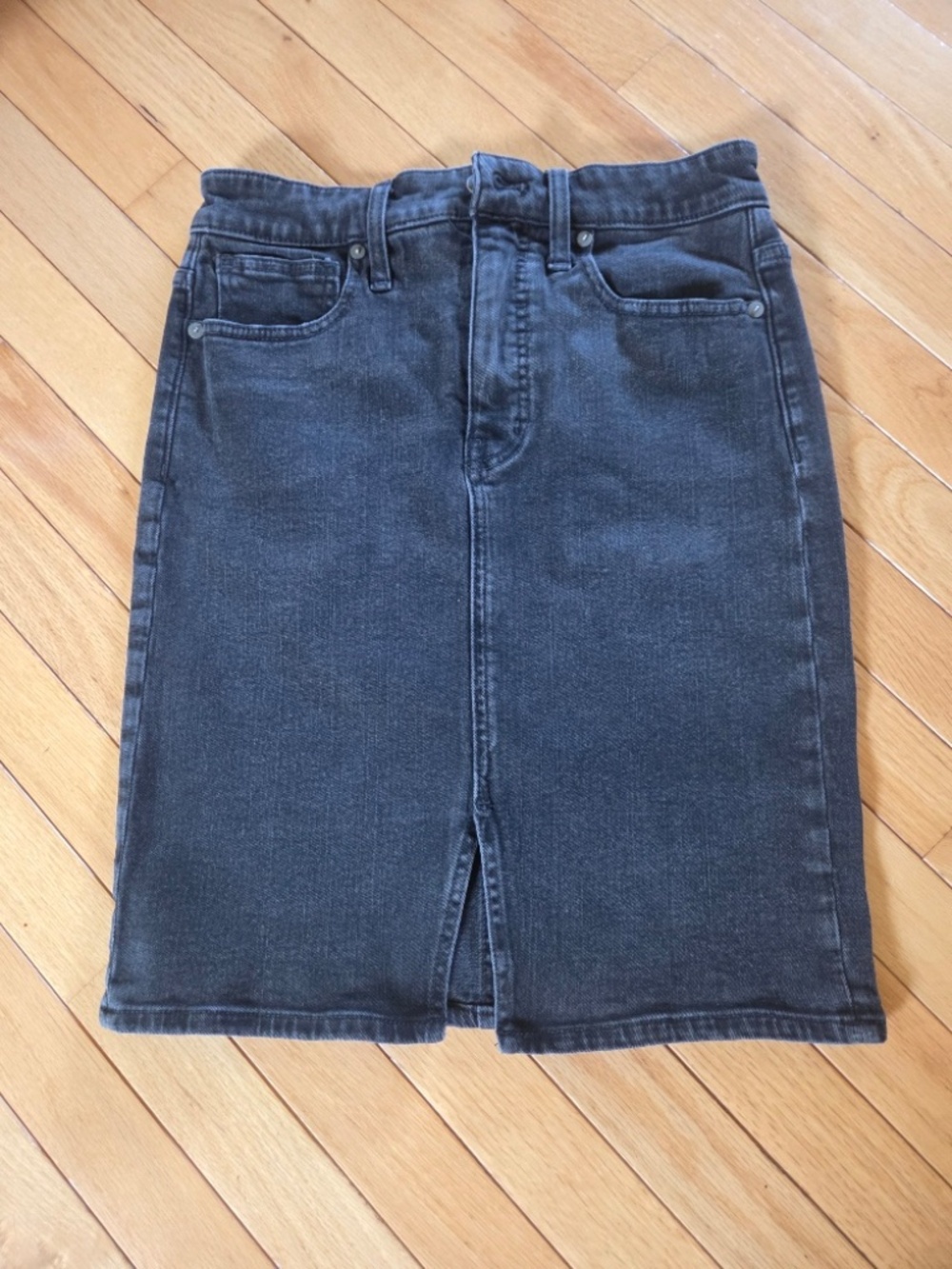Womens Black Madewell Denim Skirt Size 27